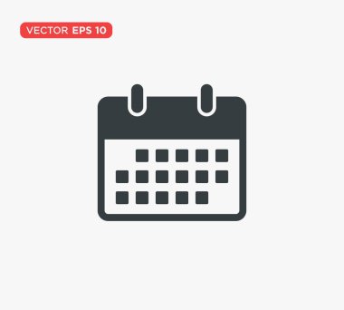 Takvim Simgesi Düz Vektör Çizimi