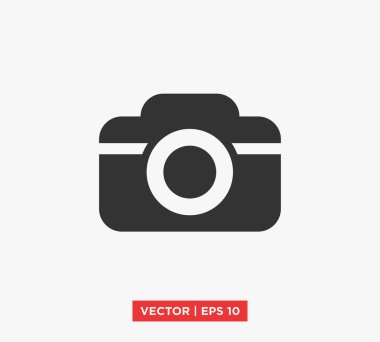 kamera simgesi vektör illüstrasyonu
