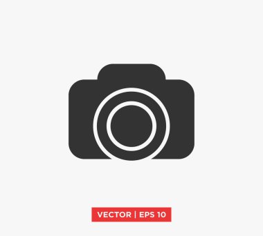 kamera simgesi vektör illüstrasyonu
