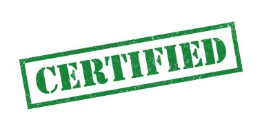 Sertifikalı Damga Grunge Doku Vektör İllüstrasyon