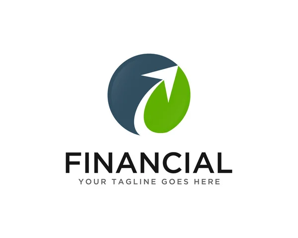 Financial Business Logo Template Vector — Stock Vector
