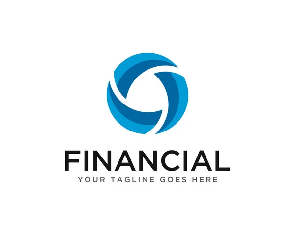 Finansal İş Logo Şablon vektörü
