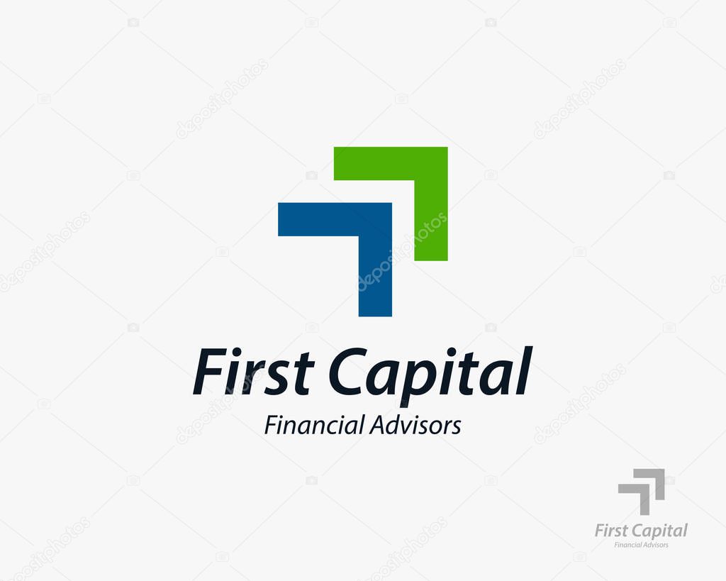Financial Business Logo Design Vector Illustration