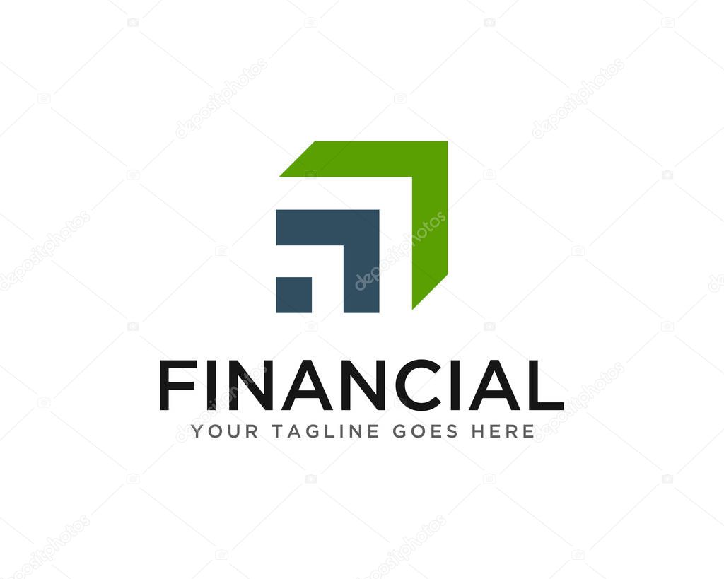 Financial Business Logo Template Vector