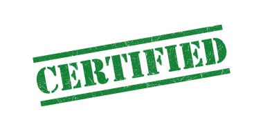 Sertifikalı Damga Grunge Doku Vektör İllüstrasyon