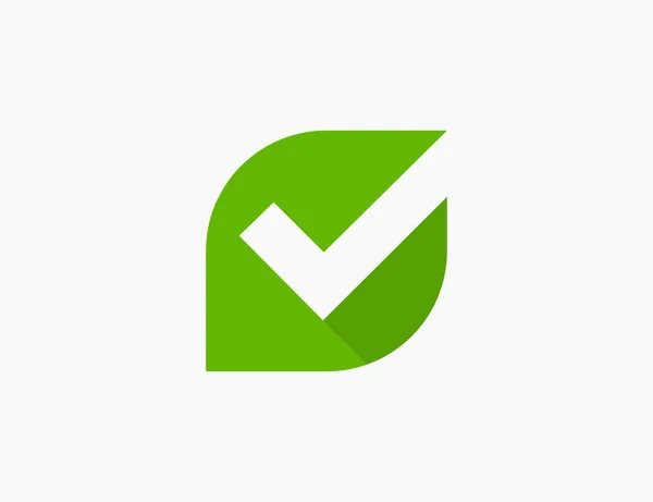 Onay İşareti Logo Şablonu Simgesi Vektör Çizimi