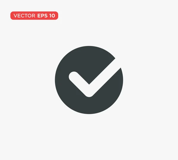 Checkmark Logo Template Icon Vector Ilustração — Vetor de Stock