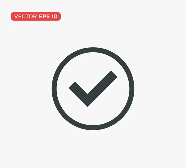 Checkmark logo sablon ikon vektoros illusztráció — Stock Vector