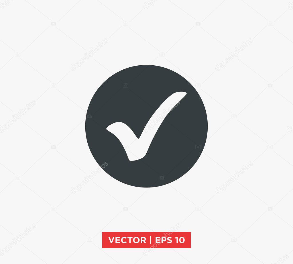 Checkmark Logo Template Icon Vector Illustration