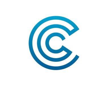 C Harfi Logo Simge Vektörü