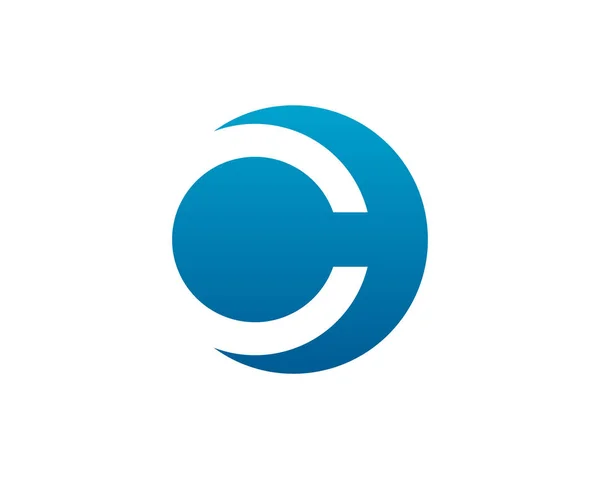 C Harfi Logo Simge Vektörü — Stok Vektör