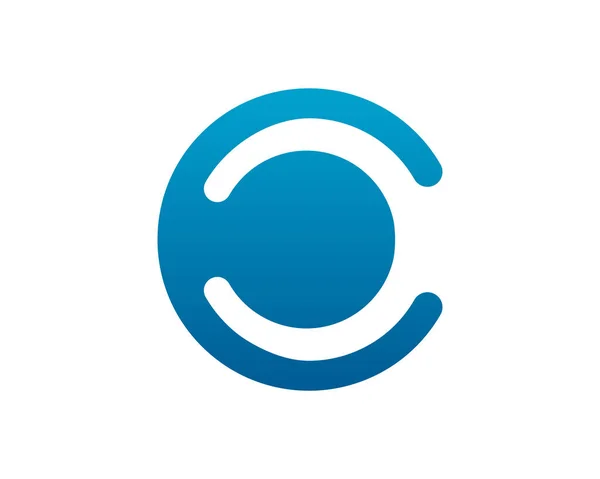 C Harfi Logo Simge Vektörü — Stok Vektör