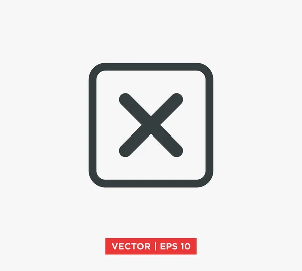 Закрыть вектор иконы — стоковый вектор