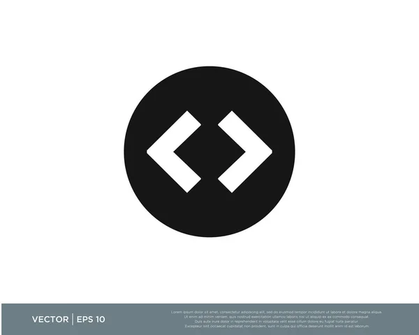 Κωδικός Προγράμματος Λογότυπο Διανυσματικό Εικονίδιο — Διανυσματικό Αρχείο