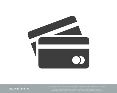 Kredi kartı simgesi vektörü