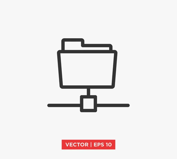 Datenbank / Server Icon Vektor Illustration — Stockvektor