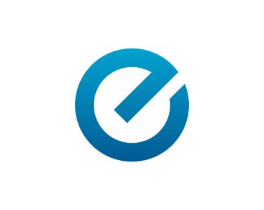 E Harfi Logo Simge Vektörü