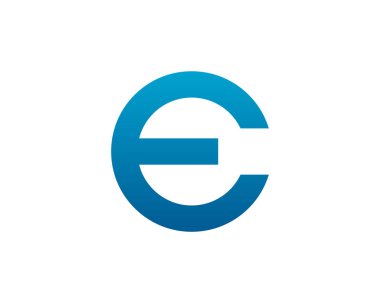 E Harfi Logo Simge Vektörü