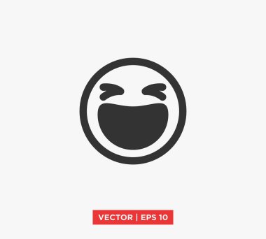 emoticon simgesi vektör illüstrasyonu