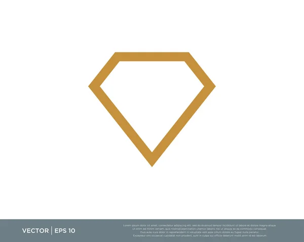 Diamante Gemas Icono Joya Vector Ilustración — Vector de stock