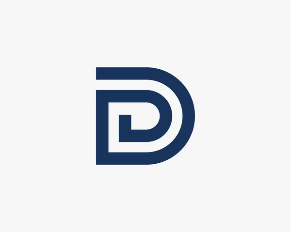 Carta Logo Design Vector Ilustração —  Vetores de Stock