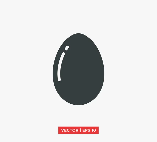 Huevo icono vector ilustración — Vector de stock