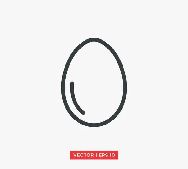Ilustração do vetor do ícone do ovo — Vetor de Stock