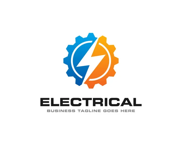 Elektrische Thunder logo pictogram vector — Stockvector