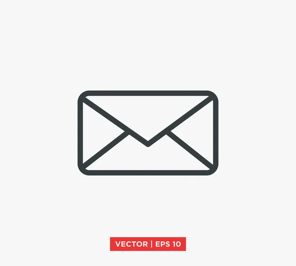 Illustration vectorielle icône enveloppe — Image vectorielle