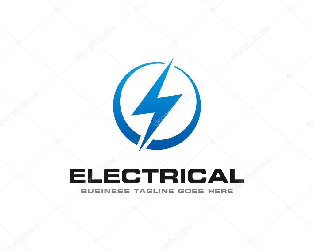 Electrical Thunder Logo Icon Vector