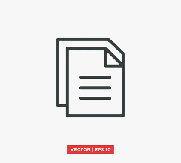 Datei Dokument Symbol Vektor Illustration — Stockvektor
