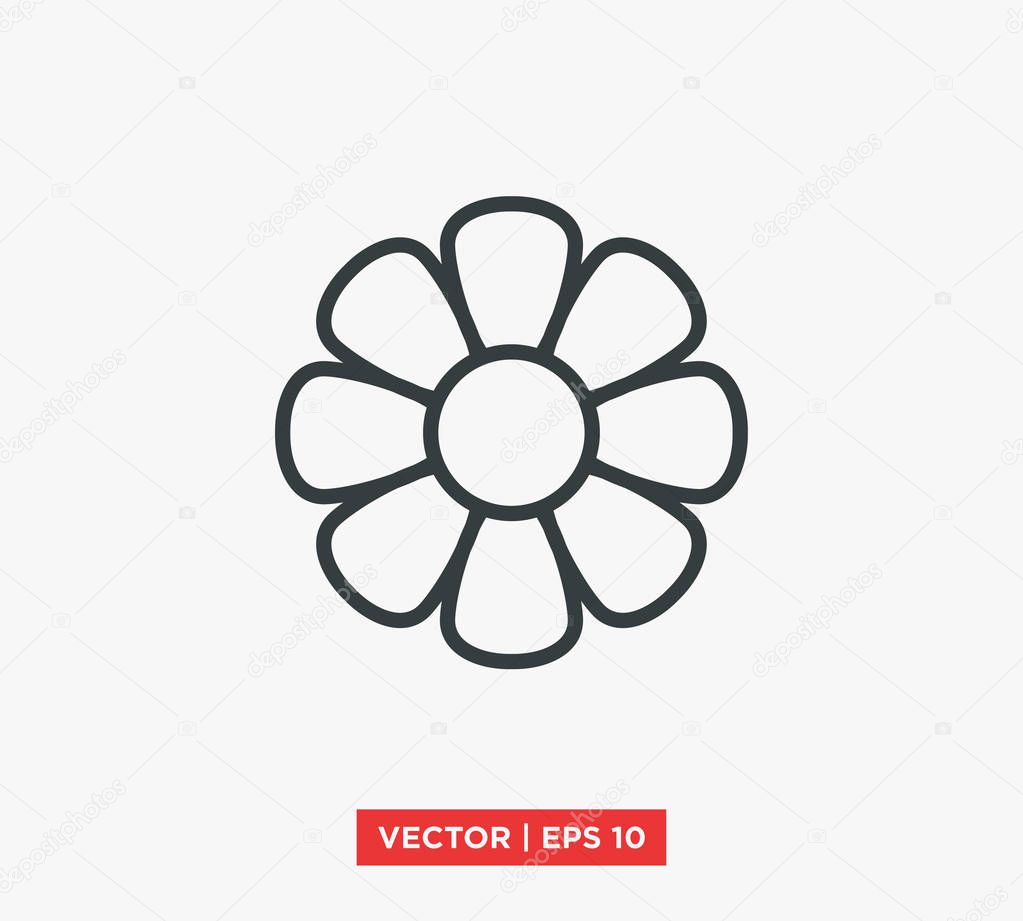 Flower Leaf Icon Vector Illustration