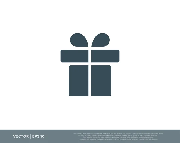 Gift Box Icon Vector — Stock Vector