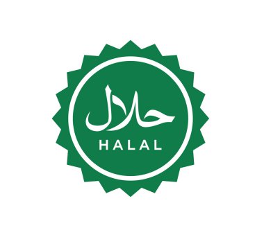 Helal Sembol Logo Simge Vektör Çizimi