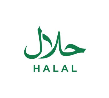 Helal Sembol Logo Simge Vektör Çizimi