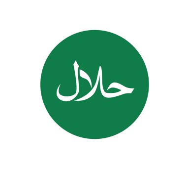 Helal Sembol Logo Simge Vektör Çizimi