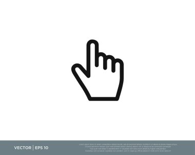 El tıklama simgesi vektörü