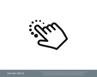 El tıklama simgesi vektörü