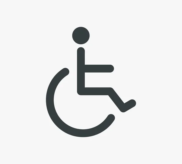 Icono de Símbolo para Discapacitados Ilustración de Vectores — Vector de stock