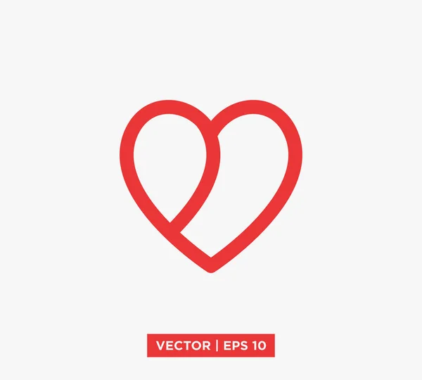 Ikona serce logo wektor — Wektor stockowy