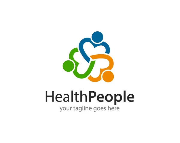 Zdrowie ludzie logo ikona wektor — Wektor stockowy