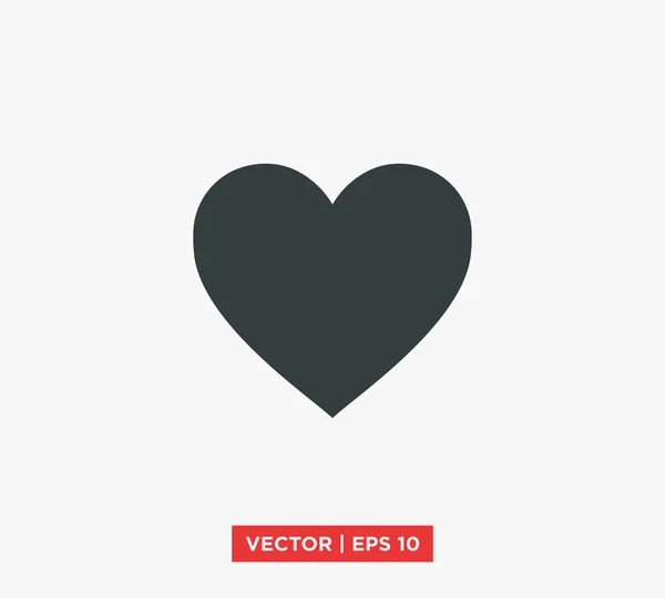 Serce miłość ikona ilustracja wektorowa — Wektor stockowy