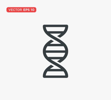 DNA sarmal ikonu vektör illüstrasyonu