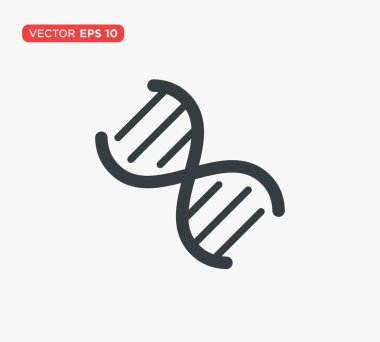 DNA sarmal ikonu vektör illüstrasyonu