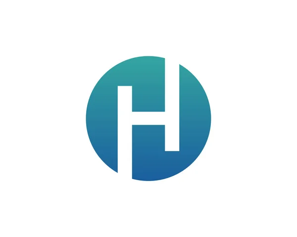 Litera H logo ikona wektor — Wektor stockowy