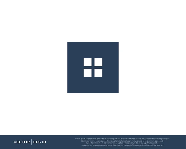 Accueil Bâtiment simple Logo Icône vecteur — Image vectorielle