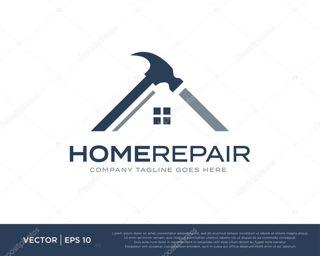 Home Repair Build Logo Icon Vector