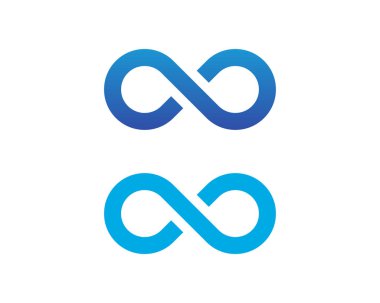 Infinity Loop Simge Vektör Çizimi