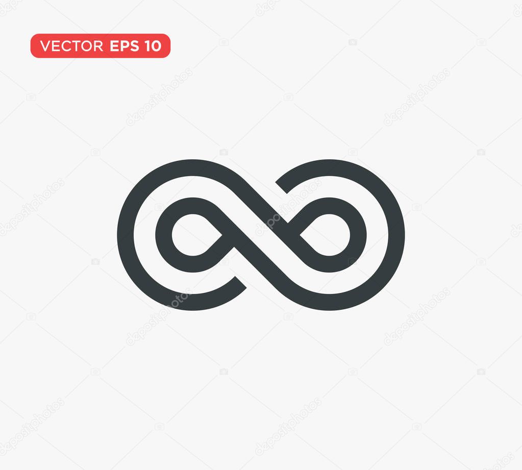 Infinity Loop Icon Vector Illustration