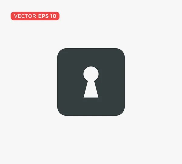Cerradura de cerradura Icono Vector Ilustración — Vector de stock